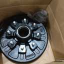 12"x 2" Trailer Brake Drum Kit 8 on 6.5" Replacement for 7000LBS Axle Hub Heavy Duty 8 Bolt Trailer Brake Hub Drum Assembly with 1/2"-20 Stud 25580, 14125A Drums 008-219-04-22004K