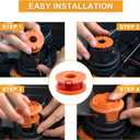 2 x Trimmer Spool Compatible with Worx Trimmer,10ft 0.065" Edger Spool Electric String Trimmers Refills for Worx,Suitable for Worx Weed Eater Parts (12+2 Pack)