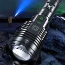 Super Bright Rechargeable Flashlight 2000000 High Lumens Waterproof Tactical Powerful Led Flashlight Battery Powered With 6 Mode Zoomable Fast Charge, Handheld Flashlight For Camping Caving Emergency