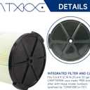 ATXKXE Replacement Filter Fit for Craftsman CMXZVBE38754 fit 5-20 Gallon shop vacuum (2 Pack)