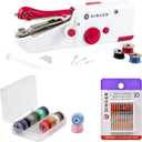 Singer Bundle - Stitch Sew Quick, 12 Class 15 Threaded Bobbins - Assorted Colors, 10ct Regular Point Needles