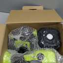 Cordless Paint Sprayer for Ryobi 18V Batteries, HVLP Handheld Spray Gun with 1200mL Capacity & 4 Copper Nozzles, 70000RPM Brushless Motor for Cabinets, Furniture, Fence, Trim, House & More(Tool Only) (Lime Green)