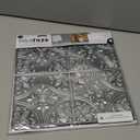 RoomMates TIL4624FLT StickTiles Silver Tin Peel and Stick Tile (4 Tiles, 10.5 inch x 10.5 inch Each (Pack of 1))