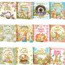 Saillong 12 Pack Vintage Easter Diamond Painting Greeting Card Kits DIY Easter Diamond Art Card with Envelope Spring Bunny Egg 5D Rhinestones Painting Making Kit for Adult DIY Craft Family Friend Gift