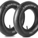 (2 Pack) RRQ 4.80/4.00-8 Tire Inner Tube with TR-13 Straight Valve Stem, 4.80/4.00-8" Heavy Duty Replacement Inner Tube for Wheelbarrows, Hand Trucks, Lawn Mowers, Carts, Trailers, Wagons and More