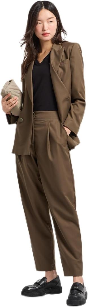 Armani Exchange Women's Pleated Trouser (24, Doha)