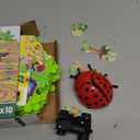 10Pcs Puzzle Racer Kids Car Track Set, Cars Toys for Toddlers, Puzzle Track Car Play Set, Race Tracks for Kids Ages 4-8, Educational Toys for 3 4 5 Year Old Boys (Ladybug)