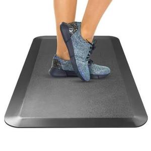 Anti-Fatigue Floor Mat, Ergonomic Comfort Standing Desk & Kitchen Mat, Non-Slip Backing with Beveled Edge, Grey