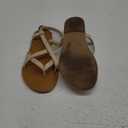 DREAM PAIRS Women's Flat Sandals Dressy Summer Stappy Comfortable Ankle Elastic T-Strap Beach Thong Sandals 7.5