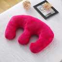 Beauty Salon Breast Pillow Feminine Bolster Breast Pillow for Massage Table, Massage Face Cradle Rest Pillow for SPA Salon,Removable Cover (Rose red)