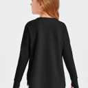Haloumoning Girls Athletic Shirts Long Sleeve Active Quick Dry Tops Kids Gym Yoga Tees with Thumb Holes 5-14 Years