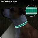 2 x Taglory Reflective Adjustable Dog Collars for Puppy Small Medium Large Dogs, Thin Nylon Webbing and Quick Release Plastic Buckle(Teal Green, X-Large) (XL(1.25"x18-28"))