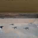 Vintage Flying Duck Canvas Wall Art Rustic Country Scenery Wall Decor Retro Mallard Duck Pictures Paintings Nature Wilderness Wildlife Posters Prints Living Room Bedroom Farmhouse Decor 12x16 Inch