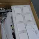 Crystal Semi Flush Mount Ceiling Light with 8-Lights Black Sputnik Ceiling Light Fixture Modern Chandeliers for Dining Room Living Room Kitchen Island Bedroom Hallway