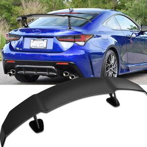 57 Inch Universal Spoilers for Cars, Rear GT Wing Spoiler Compatible with Mazda MX-5 Miata Corvette C7 C8 Polaris Slingshot Ford Mustang M3 E90 Chevy Camaro SS Hyundai Genesis Toyota Honda