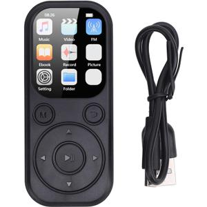 MP3 Player with Bluetooth 5.4, HiFi Sound Quality Portable Music Player with 2.01 Inch Screen, Rechargeable Digital Music Battery Powered, Support up to 128GB (Without Small