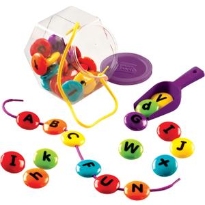 Learning Resources Smart Snacks ABC Lacing Sweets, Fine Motor Toy, 31 Pieces, Ages 2+