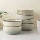 AmorArc Cereal Bowls Set of 6 for Kitchen, 26oz Stoneware Soup Bowls Set for Cereal Soup, Modern Kitchen Bowls for Meal, Dishwasher &Microwave Safe, Reactive Glaze