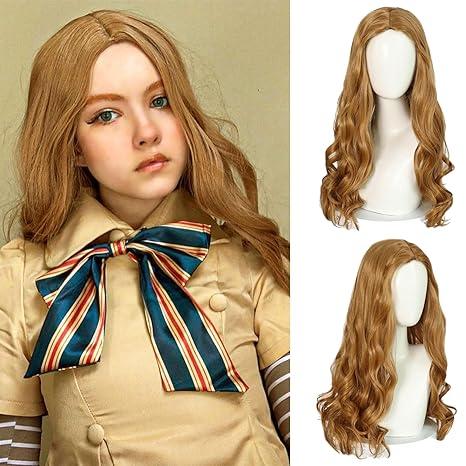 Blonde Wig Long Wavy Wig Honey Blonde Cosplay Wig Women Synthetic Halloween Costume Hair