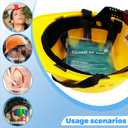 2 x Reusable Cooling Helmet Gel Packs - Hat Inserts for Hard Hats & Caps Plus Universal Cold Therapy Wrap | 4-Hour Relief for Headaches, Injuries, Construction & Heat