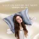 ZIMASILK 100% Pure Mulberry Silk Pillowcase for Hair and Skin Health,Soft and Smooth,Both Sides Premium Grade 6A Silk,600 Thread Count,with Hidden Zipper,1pc(Standard 20''x26'',Slate Blue)