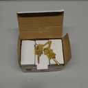 3 Pack of Heavy Duty Hidden Shackle Padlocks with Keyed Alike, Puck Locks, Puck Lock, Outdoor Padlock for Trailer Door Lock, Moving Trucks & Vans (2-7/8 Inch), Silver