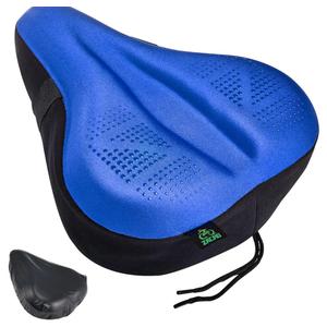 Zacro Bike Seat Cushion - Padded Gel Bike Seat Cover for Men & Women, Padding Bicycle Saddle fit with Peloton/Spin Stationary Exercise/Mountain Road Cycling Bike