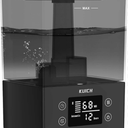 KUICH  Air Humidifiers for Bedroom and Baby, Home & Plants - KUICH 2.4L Cool Mist Humidifiers for Nursery, 26db Quiet Top Fill Air Humidifier Lasts Up to 30 Hours, Auto Shut-Off, Easy to Fill and Clean, Black