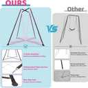 Swing Stand Frame with Sensory Pod Swings and Chair, Sensory Swing Set, X-Shaped Swing Frame, Heavy-Duty Metal Hammock Chair Stand for for Adults Indoor and Outdoor 330LBS(Pink)