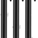 Laowu Table Leg Extenders for Folding Tables, Folding Table Legs Extensions for Straight and Bent Legs, Heavy Duty Steel 3 Levels Adjustable Folding Table Leg Risers, Raise Table Height