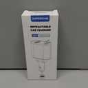 Retractable Car Charger 4 in 1 Fast Car Phone Charger Adapter with Type C & Apple Cords Compatible with iPhone 17/16/15/14/13/12/11, Galaxy, Pixel