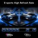 ArcticPro Monitor 24 inch Monitor 120Hz, FHD 1080p, Computer Monitor, IPS, 99% sRGB, 1ms Response Time, 3-Sided Frameless, Ultra Slim, VESA Mountable, Anti-Blue Light Design, HDMI & VGA Ports