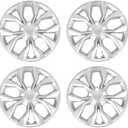 WEISIGAO Hubcaps for Honda CRV 2023 2024; 17 inch Wheel Covers; Set of 4 Pcs (Silver)