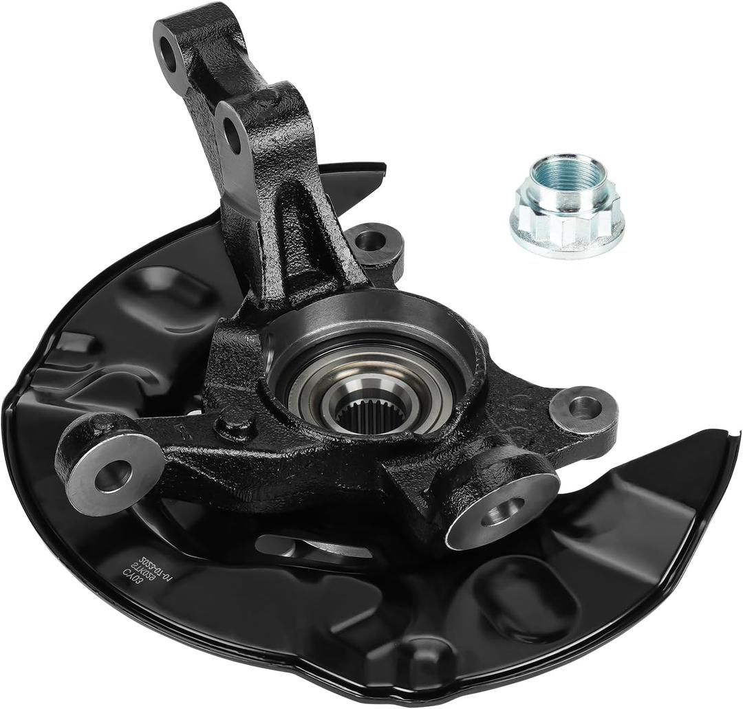 Front Left Steering Knuckle & Wheel Bearing Hub Assembly Fit for Toyota Corolla L4 1.8L 2003-2008 2003 2004 2005 2006 2007 2008 Replace for 698389 698-389 4321219015 5 Lugs, Driver Side