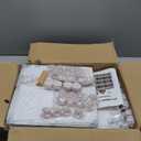 Simple Trending 8 Tier Shoe Storage 48 Pairs Shoe Rack with Door, Space Saving Shoe Cabinet with Hooks, Covers, White