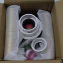 Freestanding Tub Drain Rough-in Kit, Bathtub Drain Kit with PVC Plastic Adapter and Brass Tail Pipes, Compatible with Freestanding Bathtub, Floor Mounted Bathtub and Copper Bathtub