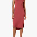 Amazon Essentials Women's Jersey Regular-Fit Sleeveless v-Neck Midi Dress (Previously Daily Ritual) Size: L