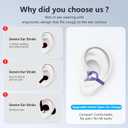 Ultra Open Ear Headphones Bluetooth 5.4 Wireless Clip On Earbuds with Digital Display Charging Case 60 Hours Playtime Sport Earphones Built-in Mic IPX7 Waterproof for Running Fitness Purple-1