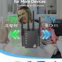 WiFi Extender Signal Booster for Home, WiFi Extender, Long Range up to 12880 Sq Ft and 105 Devices, Internet Extender WiFi Booster, WiFi Repeater with Ethernet Port, Signal Booster