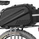 Bike Bags for Bicycles Rear Rack 10L Bike Rack Bag Waterproof EVA Hard Shell Durable Bike Panniers Saddle Bag with Shoulder Strap Bike Accessories for Cycling Commuting,Outdoor Hiking