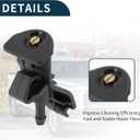 Windshield Washer Nozzle for Ford Explorer 2011-2018 Durable No.AR3Z17603A | Front Windshield Spray Nozzles Wiper Spray Washer Jet Black ABS 2 Pcs