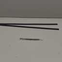 2 Pack Piano Hinge 24 Inch x 1.2 Inch Heavy Duty Stainless Steel Black Continuous & Piano Hinges for Cabinets Boat Marine Door, 0.04" Leaf Thickness 1.2'' Open Width