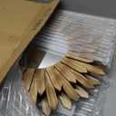 LOSOUR 2 Pack 22 Inch Boho Wall Sunburst Mirror Rustic Round Wood Decorative Mirror Boho Wall Art Decor for Entryway Bedroom Living Room