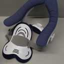 Cervical Traction Device, Adjustable Neck Stretcher for Pain Relief, Lightweight Neck Support Brace for Cervical Spine Decompression, Ergonomic Design for Home, Office & Travel Use (White Blue)