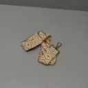 Purse Straps Replacement Crossbody Bag Strap for Purses Adjustable Wide Shoulder Straps for Women Handbags (Light Brown Geometry)