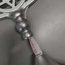 The Dreidel Company Traditional LED Electric Silver Matte Hanukkah Menorah Full Size 13 Inches Tall Battery or USB Powered - Includes a Micro USB Charging Cable