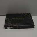 Yahi Red Light Photon Facial & Neck Mask with Remote Control, 7 Custom Modes with Infrared, Portable & Rechargeable with Timer for Home Use, 175 High-Density Light Beads, Black