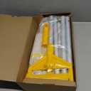 Commercial Mop Heavy Duty Industrial Cotton Mop with Long Handle,Looped-End String Wet Mops for Home,Garage,Office, Workshop, Warehouse Floor Cleaning (Yellow)