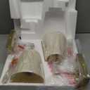 Dimmable Wall Sconces Set of 2, Gold Bathroom Vanity Lighting Fixtures, Modern Gold Wall Light with On Off Switch for Living Room Bedroom Hallway