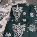 AQOTHES Christmas Tree Green White Throw Pillow Covers 18x18 inch Set of 2 Faux Fur Throw Pillows for Couch Sofa Holiday Festivals Winter Home Decor